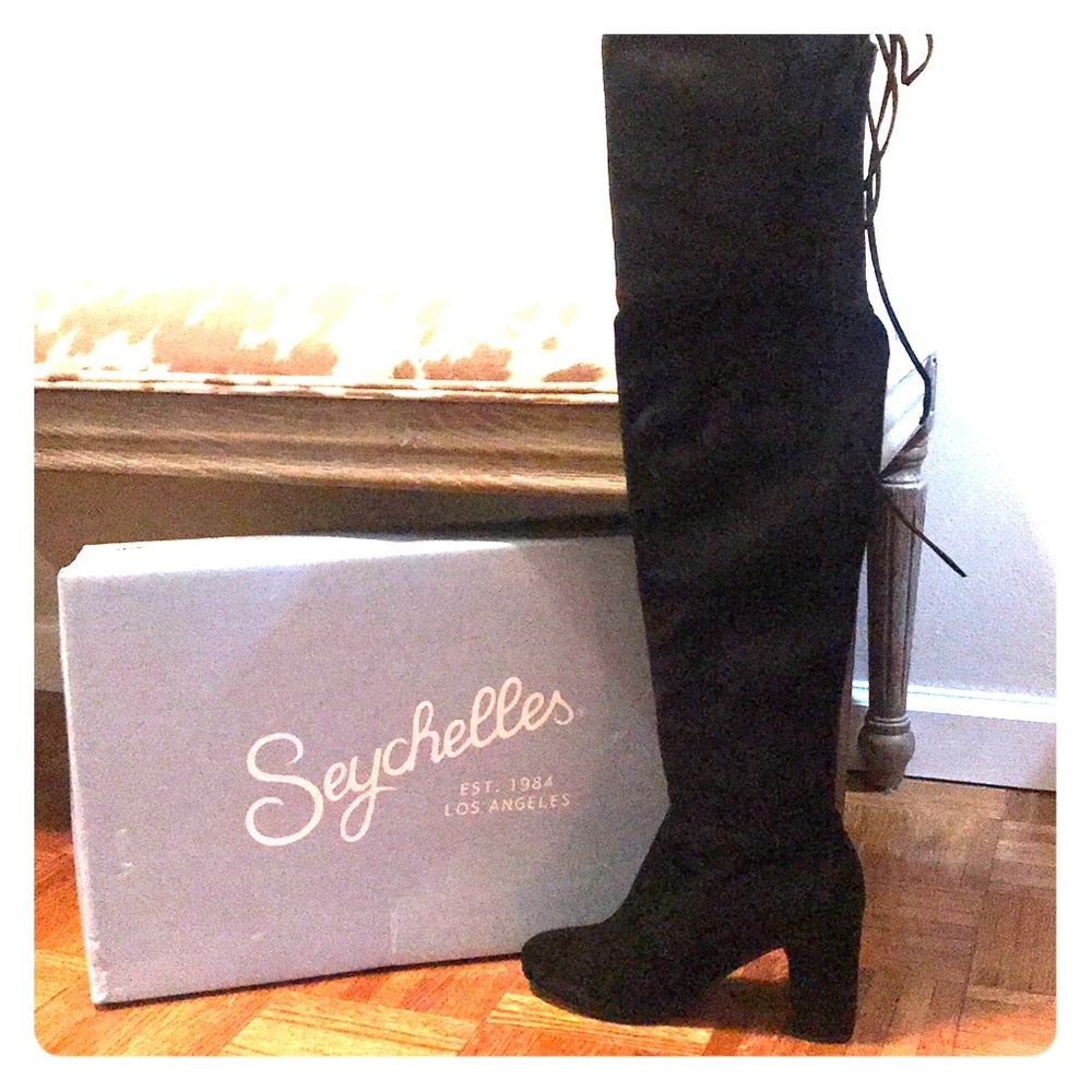 Never Worn! Seychelles Cusp High Heel Boots (Blk)